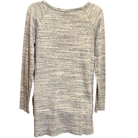 Pure Jill womens tunic Size XS blue white mix‎ tunic pockets V-neck 100% cotton - Picture 2 of 8